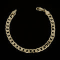 Luxury 6mm Gold Cuban Curb Chain Necklace Set (8 and 24 inches)