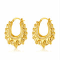 25mm Gold Gypsy Creole Hoop Earrings for Women