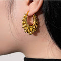 25mm Gold Gypsy Creole Hoop Earrings for Women