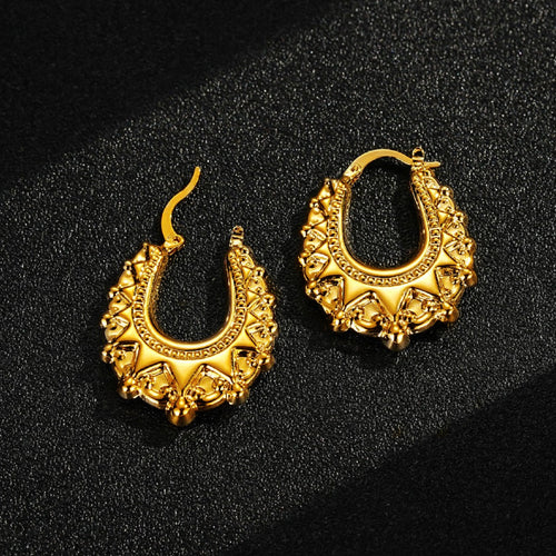25mm Gold Gypsy Creole Hoop Earrings for Women