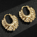 Premium 35mm Gold Round Gypsy Creole Earrings – Lightweight & Trendy
