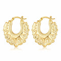 Premium 35mm Gold Round Gypsy Creole Earrings – Lightweight & Trendy