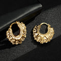 Premium 35mm Gold Round Gypsy Creole Earrings – Lightweight & Trendy