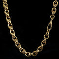 New Luxury Gold 12mm 3D Tulip Chain with Albert Clasp