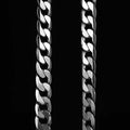 12mm Silver Cuban Curb Bracelet 8 Inches