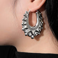 New 48mm Silver Oval Gypsy Creole Lightweight Earrings