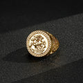 New Gold St George Dragon Slayer Sovereign Adjustable Ring