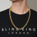 New Luxury Gold 12mm 3D Tulip Chain with Albert Clasp