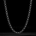 8mm Silver Diamond Cut Pattern Belcher Chain – 30 Inch