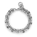 15mm Silver Pattern Leopard Print Belcher Bracelet – 8.5 Inch (New)