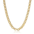 New High Quality 12mm Gold Diamond Cut Pattern Belcher Chain