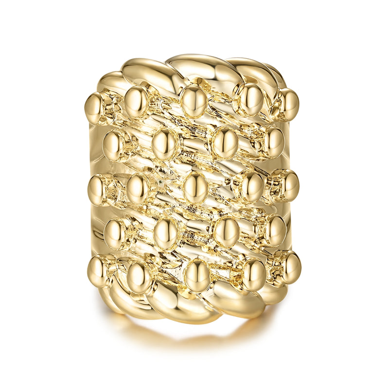 New Heavy 9ct Gold Filled XXXL Keeper Ring With Sizes