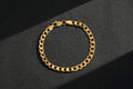 New 6mm Gold Cuban Curb Bracelet - 8 Inches