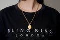Gold Locket Pendant Necklace 20” Rope Chain 2.5mm Jewellery Gift