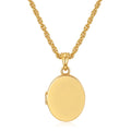 Gold Locket Pendant Necklace 20” Rope Chain 2.5mm Jewellery Gift