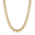 15mm 9ct Gold Filled Pattern Leopard Print Belcher Chain