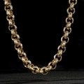 15mm 9ct Gold Filled Pattern Leopard Print Belcher Chain