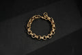 New Luxury 12mm Gold Filled & Bonded Alternate Crystal Pattern Belcher Bracelet - Durable