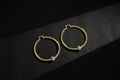 Premium 9ct Gold Filled 68mm Twist Hoop Earrings with Disco Ball