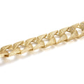 New 26mm Gold-Filled Ornate Chaps Cuban Curb Bracelet – 9-Inch