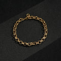 New Luxury Kids or Womans 8mm Gold Filled & Bonded Diamond Cut Pattern Belcher Bracelet - Durable