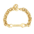 12mm Gold Filled Bonded Spanner Belcher Bracelet - 7.5/8 Inches