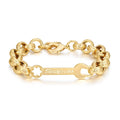 Gold 8mm Spanner Belcher Bracelet