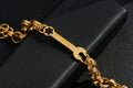 Gold 8mm Spanner Belcher Bracelet