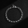 New 9mm Silver Filled Diamond Cut Patterned Belcher Bracelet – 8 Inch