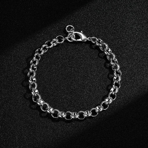 New 9mm Silver Filled Diamond Cut Patterned Belcher Bracelet – 8 Inch