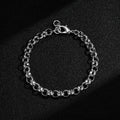 New 9mm Silver Filled Diamond Cut Patterned Belcher Bracelet 6 Inch