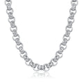 Luxury Silver XXL 20mm Ornate Half Kilo Belcher Chain - 28 inch