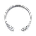 New 9mm Silver-Filled Adjustable Spanner Wrench Bangle