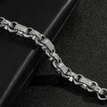 New 10mm Silver-Filled Gypsy Belcher Bracelet with Secure Albert Clasp – 8 Inch