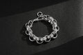 Luxury XXL Silver 20mm Ornate Belcher Bracelet with Albert Clasp