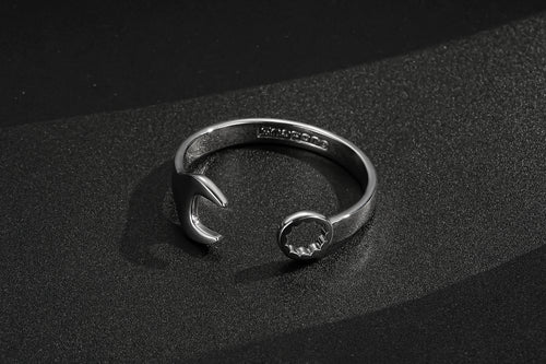 New Large Silver Spanner Wrench Bangle Bracelet