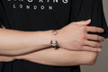 New 9mm Silver-Filled Adjustable Spanner Wrench Bangle