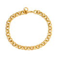 8mm Gold Belcher Bracelet – Classic 8 Inches, Smooth Pattern