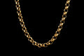 8mm Gold Belcher Chain Necklace 24 Inches Classic Smooth Pattern