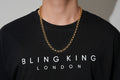8mm Gold Belcher Chain Necklace 24 Inches Classic Smooth Pattern