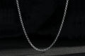 New 4mm Silver Diamond Cut Pattern Belcher Chain – 24 Inch