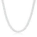 New 6mm Silver Cuban Curb Chain – High Polish Finish – Available in 20 & 24 Inches