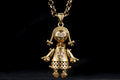 New Gold Filled & Bonded Rag Doll Pendant 5.5mm Gold Smooth Belcher Chain