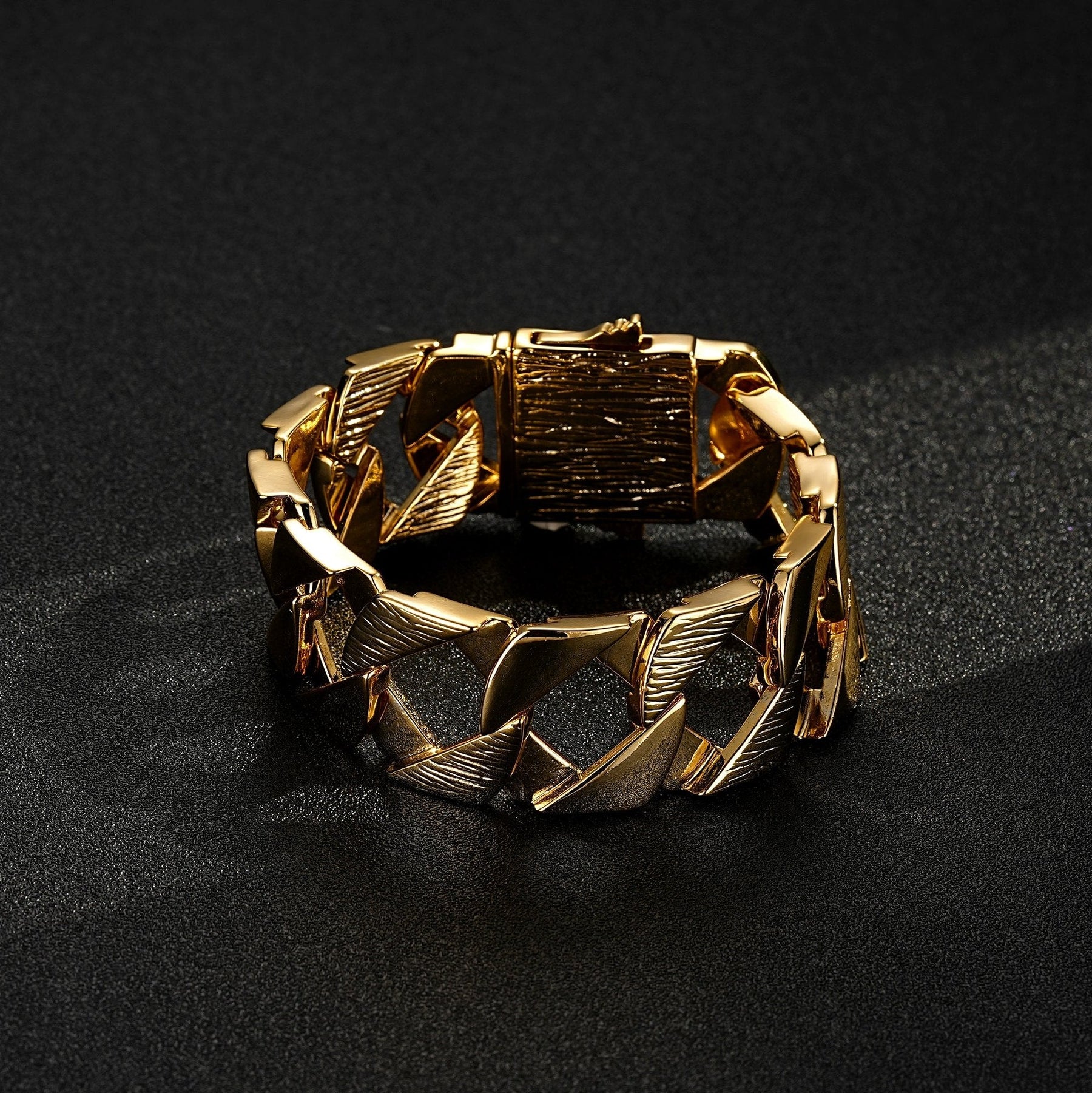 12mm Gold Cuban Curb Bracelet - 8 | Bling King London 12mm Gold Cuban Curb Bracelet - 8 | Bling King London