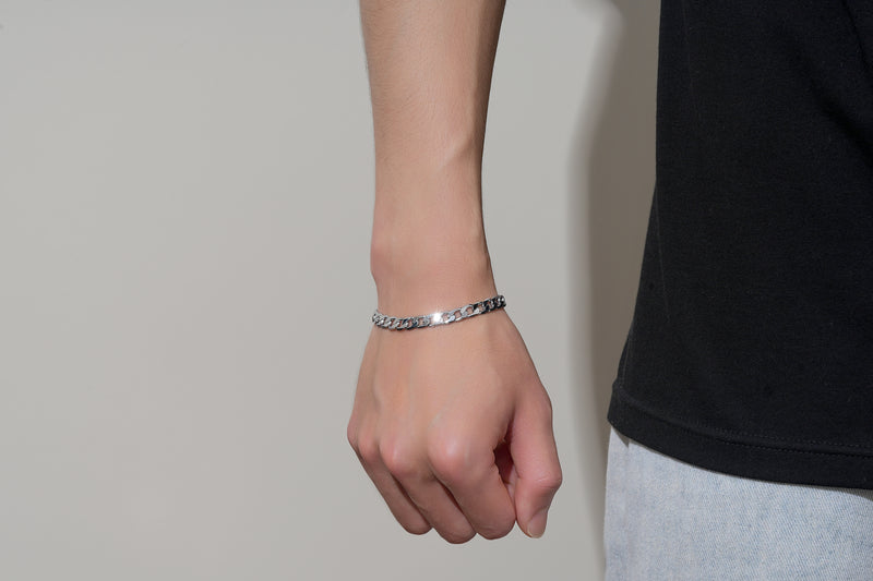 New 6mm Silver Cuban Curb Bracelet – High Polish Finish – 8 Inch | Classic Men's & Women's Wrist Bracelet