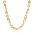 New Luxury Gold 12mm 3D Tulip Chain with Albert Clasp