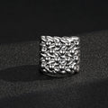 Premium Silver XXL Keeper Adjustable Ring