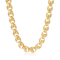 Gold Patterned Acorn Chain Necklace 28” Heavy 315g XL Statement Jewellery