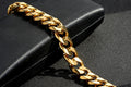 15mm Gold Cuban Link Bracelet – 8 Inches, Heavy 65g