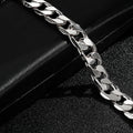 Luxury 9mm Silver Cuban Curb Bracelet